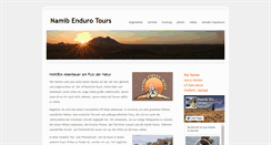 Desktop Screenshot of namibia-enduro-tours.com
